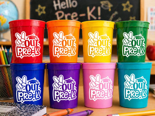 PRESCHOOL GRADUATION CUPS - Preschool Graduation Cups 2025 Preschool Cups Graduation Party Reusable Cups 2025 Party Favors Pre-K Party Cups
