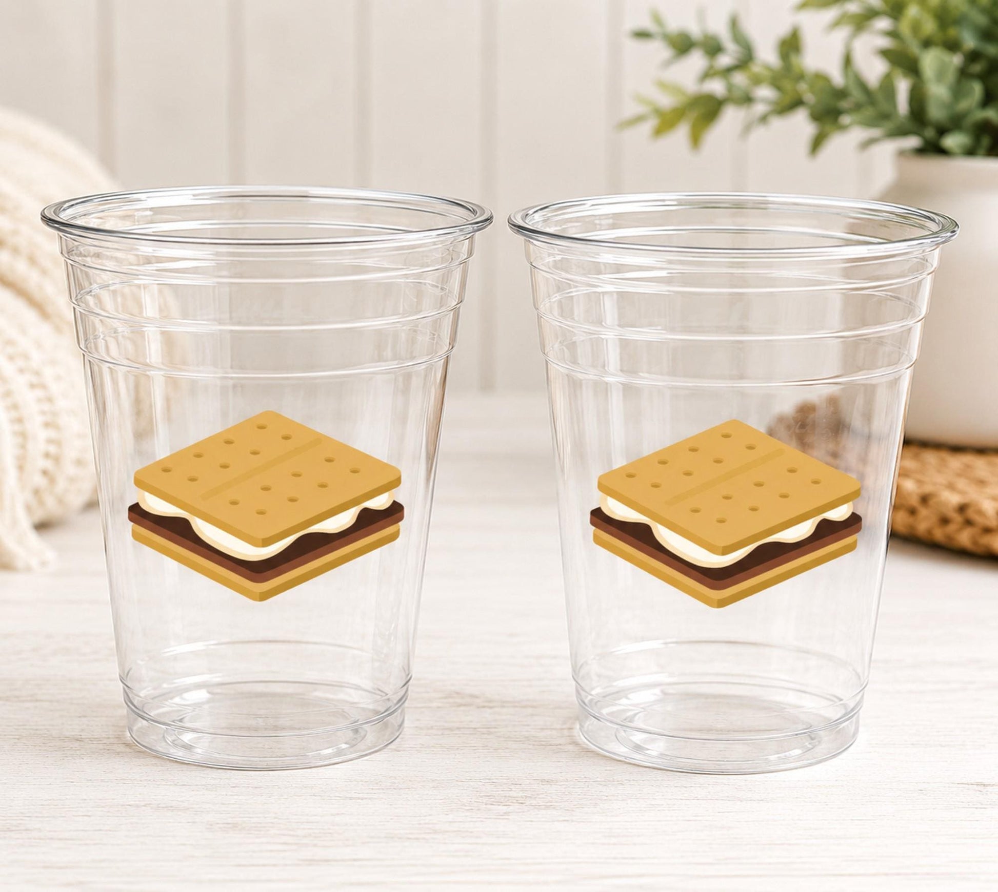 SMORES PARTY CUPS - Smores Cups Smores Party Decorations Smores Party Supplies Smores Party Favor