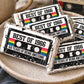 60th Birthday Candy Bar Stickers, 60th Birthday Cassette Tape Stickers, Stickers For Mini Chocolate Candy Bars, Best of 1966 favors, 30ct