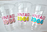 60th PARTY CUPS - Vintage 1964 Cups Best of 1964 60th Birthday Party 60th Birthday Favors 60th Party 60th Party Decorations 1964 Birthday