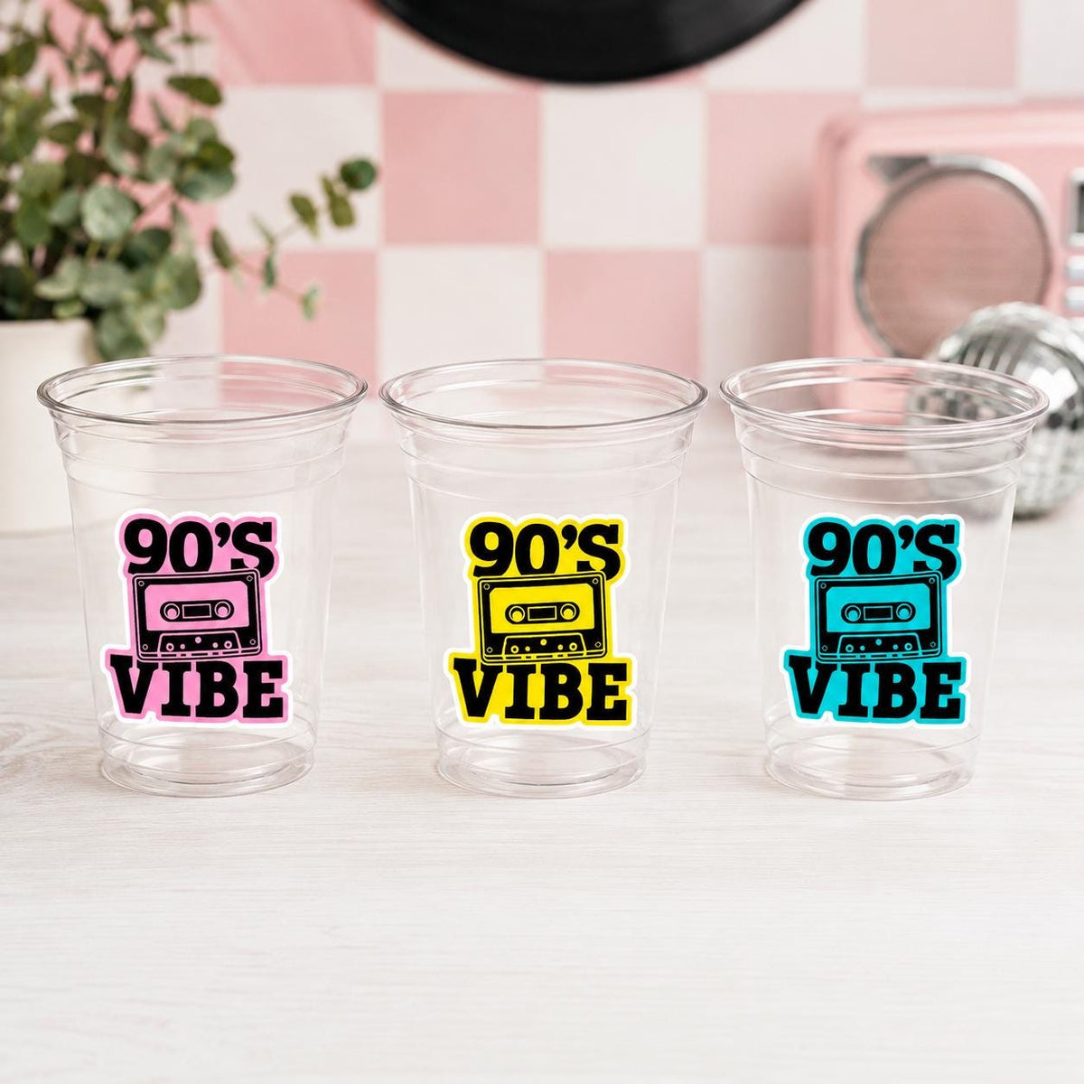I Love the 90'S PARTY CUPS - 90's Birthday Cups 90's Party Cups 90's Decorations 90's Birthday Party 90's Birthday Party Decorations 90s