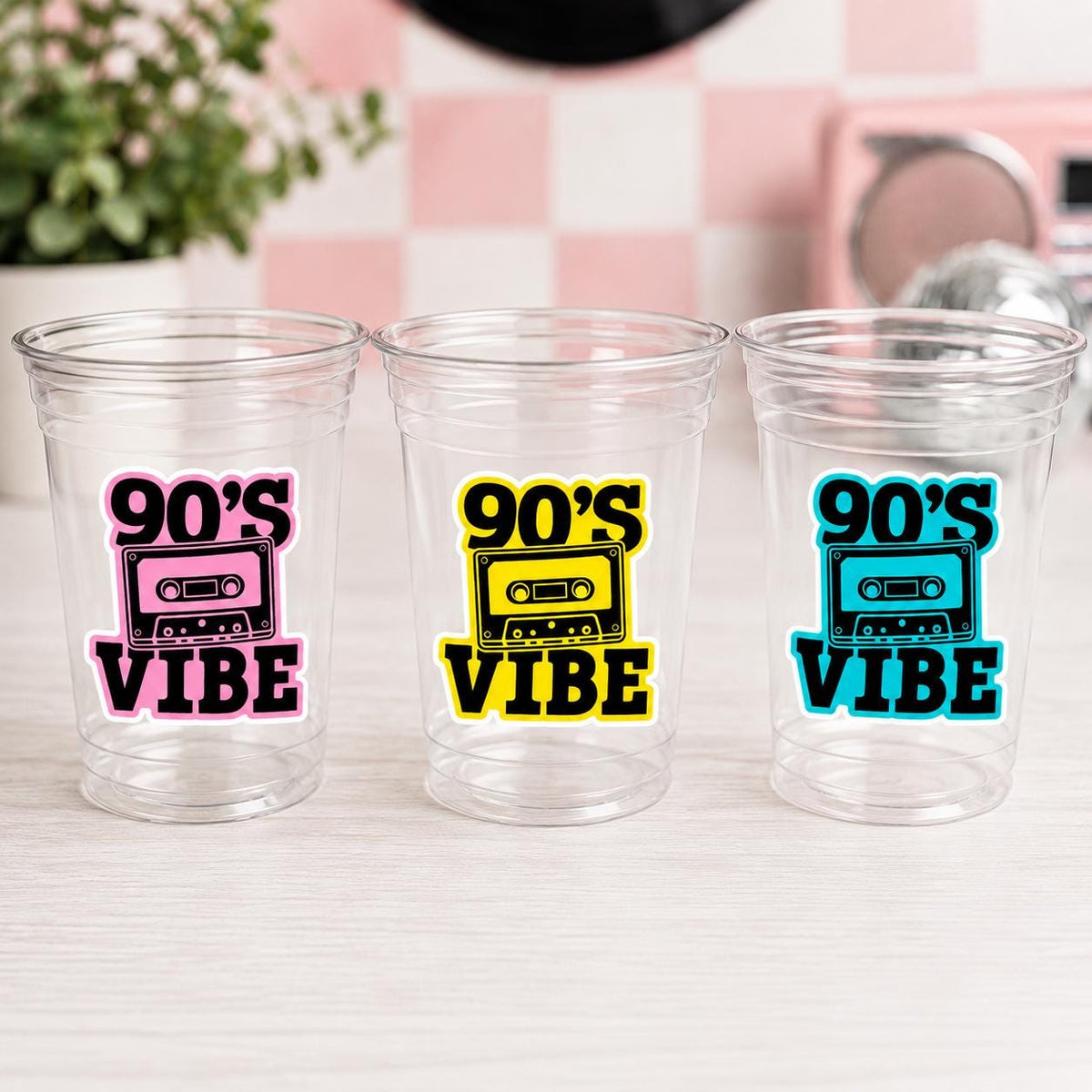 I Love the 90'S PARTY CUPS - 90's Birthday Cups 90's Party Cups 90's Decorations 90's Birthday Party 90's Birthday Party Decorations 90s