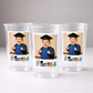 Peace Out Pre-K Preschool Graduation Cups – Personalized Photo Cups, Custom Pre-K Grad Party Favors, 16oz Clear Cups
