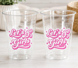 COWGIRL Let's Go Girls Party Cups Cowgirl Party Favor Cowgirl Bachelorette Party Cowgirl Birthday Rodeo Party Cow Print Hat Cups Disco