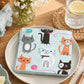 Cat Party Napkins (16ct) – Kitten Birthday Napkins, Cat Party Decorations, Cat Birthday Party Supplies, Paper Beverage Napkins