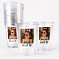 Personalized Sweet 16 Photo Cups – Custom Childhood Picture Party Cups, Pink Sweet 16 Birthday Decorations & Party Favors