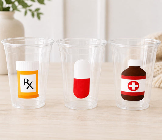 NURSE PARTY CUPS - Doctor Party Cups Nurse Party Cups Nursing Party Rn Party Decorations Medical School Party Nurse Graduation Party Meds