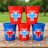 Airplane Party Cups – Reusable Airplane Birthday Party Favors, Aviation Theme Kids Party Decorations, Plane Birthday Supplies, Plane Party