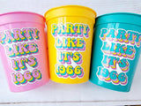 60th PARTY CUPS - Best of 1966 60th Birthday Party 60th Birthday Favors 60th Party Cups 60th Party Decorations 1966 Birthday 60's Party Cup