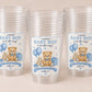 Baby Boy Shower Cups – Teddy Bear Baby Shower Favors – Blue Baby Shower Party Cups – Teddy Bear Decorations Supplies