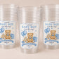 Baby Girl Shower Cups – Teddy Bear Baby Shower Favors – Pink Baby Shower Party Cups – Teddy Bear Decorations Supplies