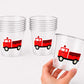 Firetruck Party Cups, Firetruck Treat Cups, Firetruck Party Favors, Firetruck Birthday Favors, Fire Truck Party Favors, Fire truck Birthday