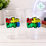 VIDEO GAME PARTY Cups - Video Game Cups Video Game Party Cups Level Up Party Decorations Gamer Baby Shower Decorations Video Game Birthday
