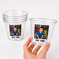 Custom Photo Wine Cups Tumblers | Personalized 9oz Party Cups with Picture & Year | Vintage Est. Birthday Cups | Custom Face Cups | Favors