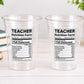 TEACHER PARTY CUPS Teacher Graduation Teacher Gifts Teacher Party Favors Appreciation Back to School Cups School Party Teacher Decoration