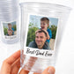 Personalized Father’s Day Cups with Photo – Best Dad Ever Party Cups | Custom Dad Picture Cups | Father’s Day Gift for Dad