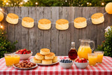Biscuit Garland, Biscuit Banner, Biscuits and Pajamas, Slumber Party, Biscuit Photo Prop, Biscuit Decorations, Breakfast Birthday Party