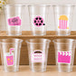 MOVIE PARTY CUPS - Popcorn Birthday Party Cups Movie Party Favors Popcorn Party favors Movie party Supplies Cinema Pink Popcorn Movie Cups