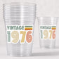 50th PARTY CUPS - 50 and Fabulous 50th Birthday Party 50th Birthday Favors Vintage 1975 Cups 50th Party Decorations 1975 Birthday Party Cups