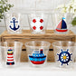 NAUTICAL PARTY CUPS - Nautical Cups Nautical Birthday Nautical Party Nautical Party Favors Nautical Baby Shower Anchor Party Cups Anchor Cup