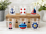 NAUTICAL PARTY CUPS - Nautical Cups Nautical Birthday Nautical Party Nautical Party Favors Nautical Baby Shower Anchor Party Cups Anchor Cup