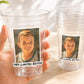 Custom Plastic Cups With Picture Personalized 40th Birthday Cups Vintage 40th Birthday Party Custom Text Custom Face Cups Decorations 21st