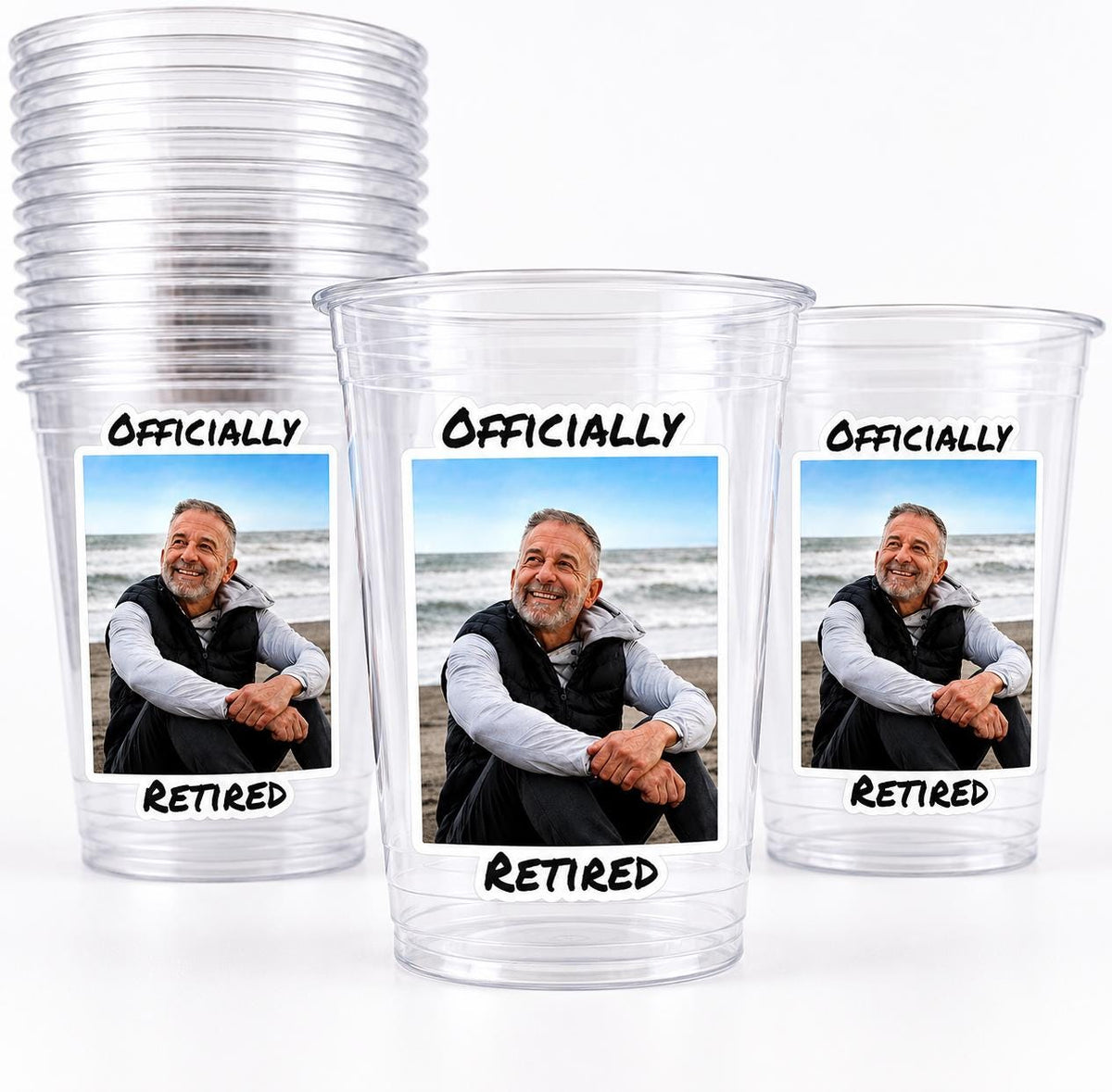 RETIREMENT PARTY CUPS - Retirement Party Favors Retired Party Cups Retirement Party Decorations Officially Retired Retirement Cups Retired