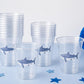 Shark Party Cups | 16oz Clear Shark Birthday Cups | Ocean Theme Party Decorations | Shark Birthday Favor Cups | Beach Party Cups
