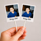 Custom Photo Cupcake Toppers with Picture & Year | Personalized Birthday Cake Toppers | Vintage Photo Party Decorations |Cupcake Pick, 12 Ct