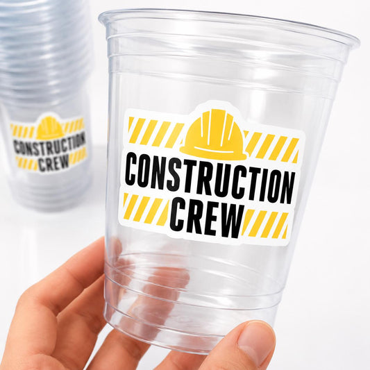 CONSTRUCTION PARTY CUPS - Dig In Party Cups Construction Truck Cups Construction Birthday Construction Party Construction Decorations