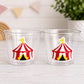 CIRCUS PARTY CUPS - Circus Birthday Cups Circus Party Favors Circus Tent Cups Circus Baby Shower Circus Birthday Circus Party Decorations