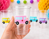 School Bus Party Cups | Bus Birthday Party Decorations | School Bus Birthday Favors | Kids Birthday Party Cups | Classroom Party Decor 16oz