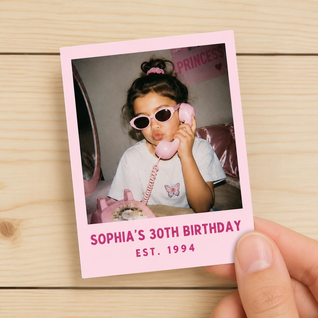 Personalized Photo Stickers | Custom Picture Stickers with Name & Year | Face Stickers | Birthday Party Favors | Custom Party Favor Stickers