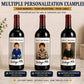 Personalized Wine Bottle Label with Photo | Vintage Year Wine Label | Custom Birthday Gift | Anniversary, Retirement Decor