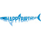 Shark Birthday Banner, Shark Birthday Decorations, Shark Happy Birthday Banner, Ocean Theme Party Decor, Under The Sea Party Supplies Theme