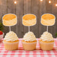 Biscuit Cupcake Toppers, Breakfast Cupcake Toppers, Biscuit Party Decorations, Biscuit Cake Toppers Picks