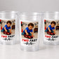 Two Fast Racing Cups | Race Car Birthday Cups | Two Fast Party Decorations | Racing Theme Birthday Favors | Second Birthday Cups | 2nd Party