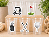 Golf Party Cups - 16 fl oz Disposable Cups