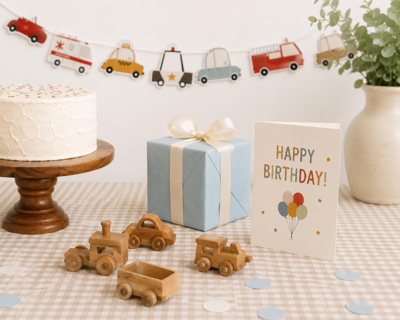 Transportation Birthday Banner | Vehicles Party Decorations | Honk Beep Vroom Banner | Car Birthday Party Decor | Truck Theme Party