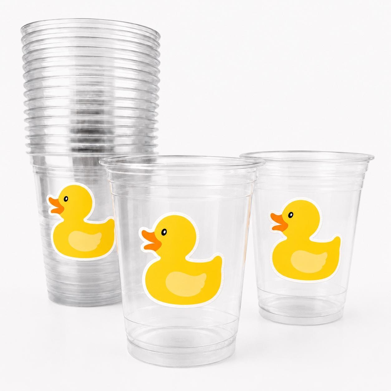 DUCK PARTY CUPS - Duck Birthday Duck Party Duck Baby Shower Duck Party Cups Duck Decorations Duck Cups Ducky Party Cups Rubber Ducky Cups