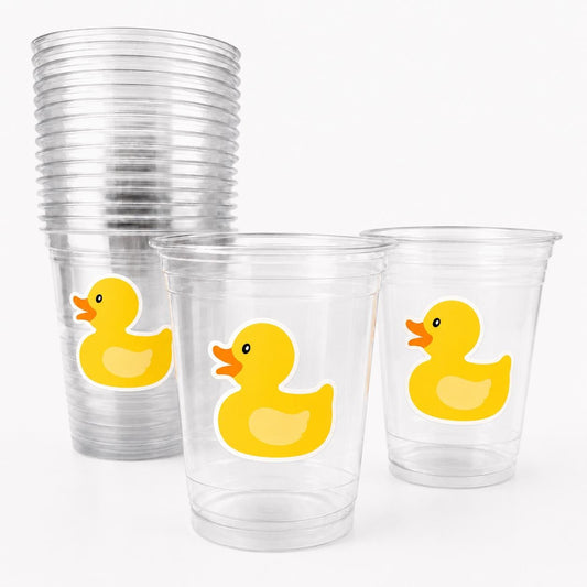 DUCK PARTY CUPS - Duck Birthday Duck Party Duck Baby Shower Duck Party Cups Duck Decorations Duck Cups Ducky Party Cups Rubber Ducky Cups