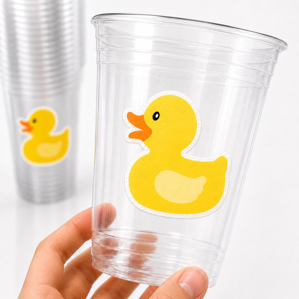 DUCK PARTY CUPS - Duck Birthday Duck Party Duck Baby Shower Duck Party Cups Duck Decorations Duck Cups Ducky Party Cups Rubber Ducky Cups