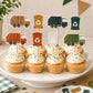 Garbage Truck Cupcake Toppers – Garbage Truck Birthday Decorations – Trash Truck Cupcake Picks – Waste Management Party Decor – Truck Theme
