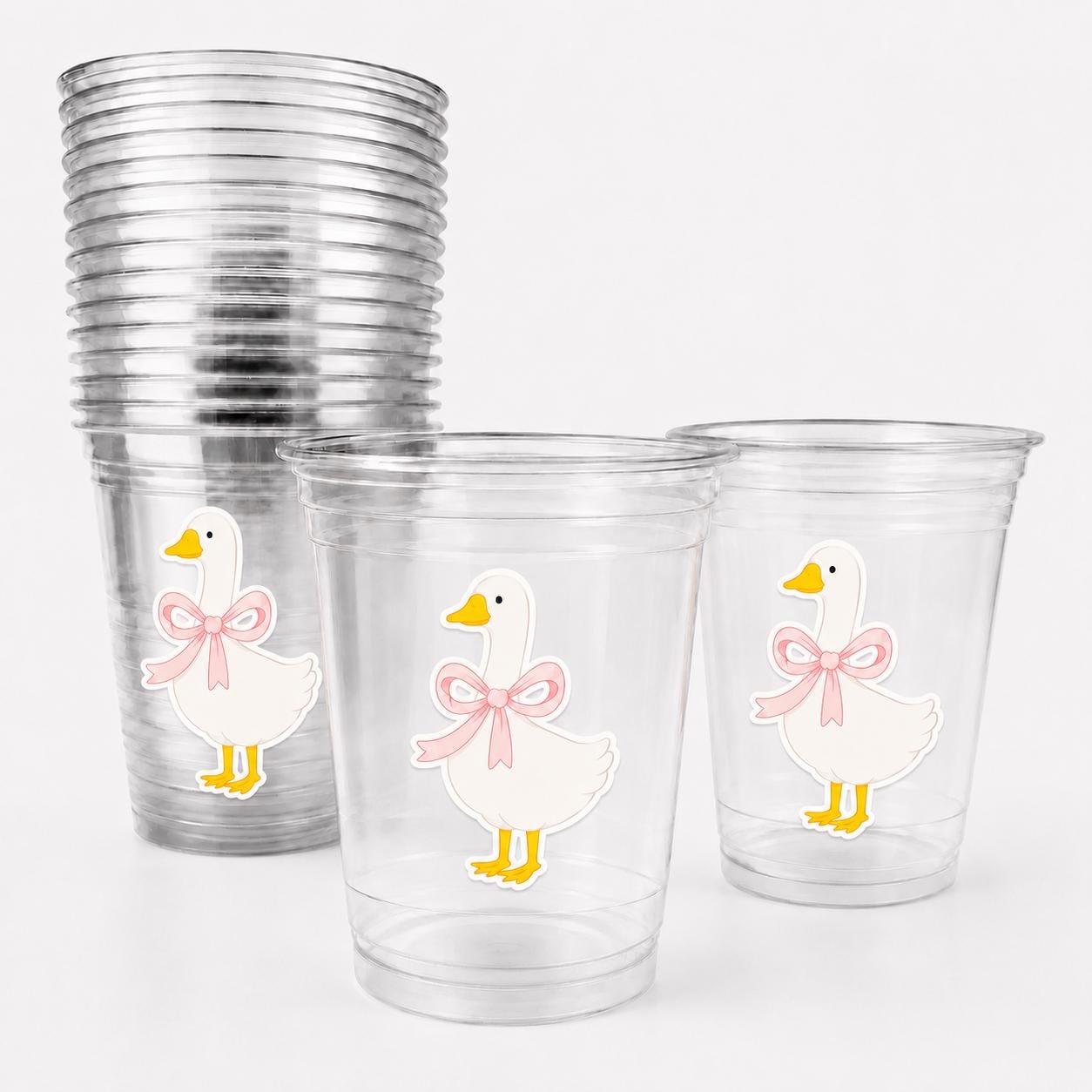 Mother Goose Party Cups | Goose Theme Birthday Decorations | Storybook Party Cups | Baby Shower Favors | Nursery Rhyme Decor | Goose Shower