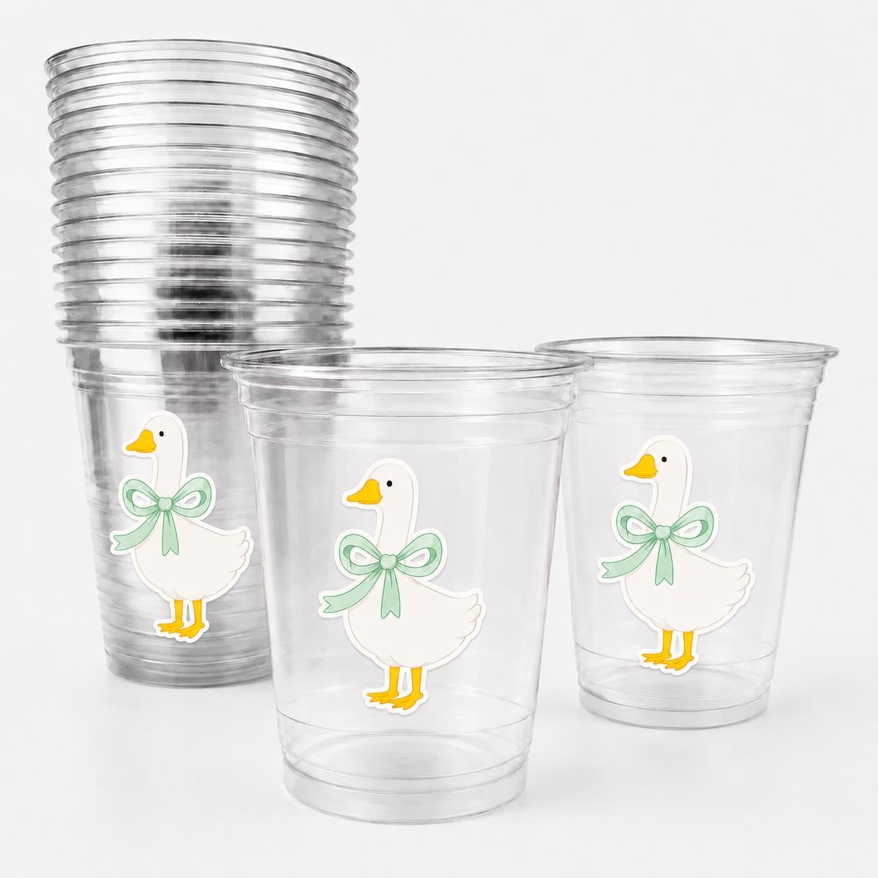 Mother Goose Party Cups | Goose Theme Birthday Decorations | Storybook Party Cups | Baby Shower Favors | Nursery Rhyme Decor | Goose Shower