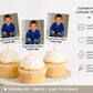 Personalized Photo Cupcake Toppers | Custom Graduation Cupcake Decorations | Picture Toppers for Birthday & Graduation Parties, School Grad