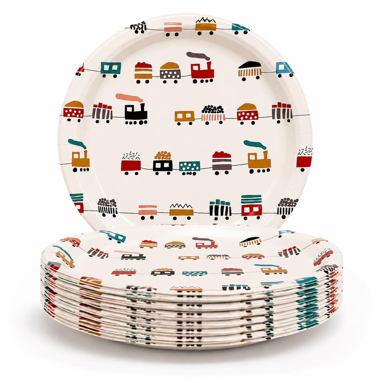 Train Party Plates, Train Birthday Decorations, Railroad Party Supplies, Choo Choo Train Birthday, Kids Birthday Party Tableware, Cake Plate