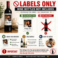 Personalized Wine Bottle Label with Photo | Vintage Year Wine Label | Custom Birthday Gift | Anniversary, Retirement Decor