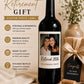 Personalized Wine Bottle Label with Photo | Vintage Year Wine Label | Custom Birthday Gift | Anniversary, Retirement Decor