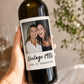 Personalized Wine Bottle Label with Photo | Vintage Year Wine Label | Custom Birthday Gift | Anniversary, Retirement Decor